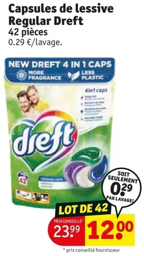 Offre: Capsules de lessive Regular