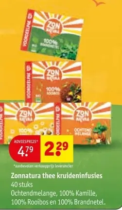 Aanbieding: Zonnatura thee kruideninfusies