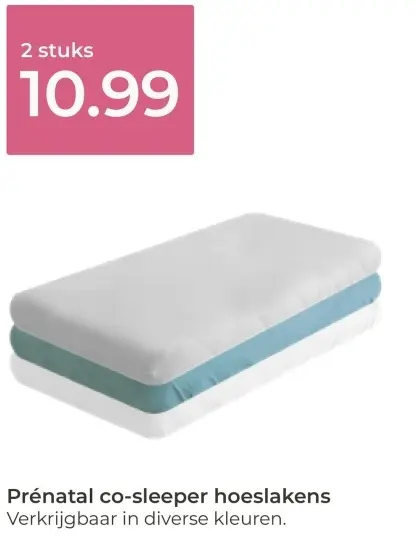 Aanbieding: co-sleeper hoeslakens
