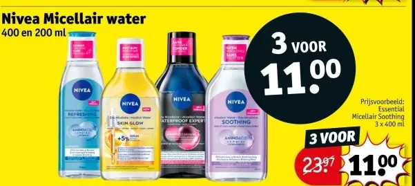 Aanbieding: Micellair water