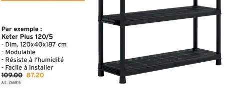 Offre: Keter Plus 120/5