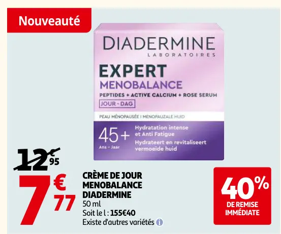 Offre: Crème de jour menobalance
