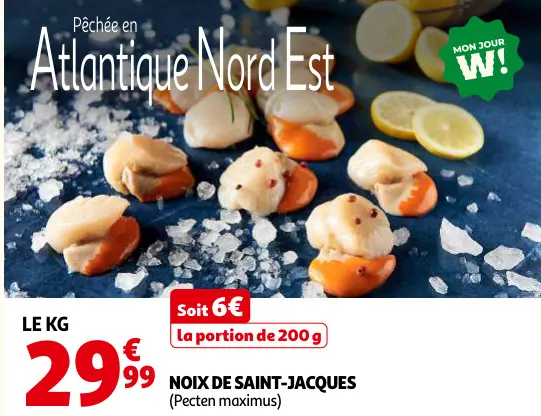 Offre: Noix de saint-jacques