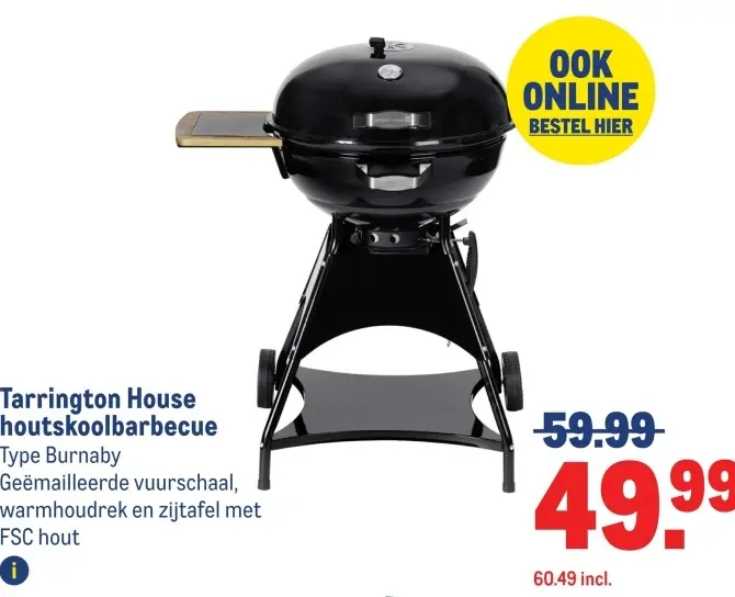 Aanbieding: Tarrington House houtskoolbarbecue
