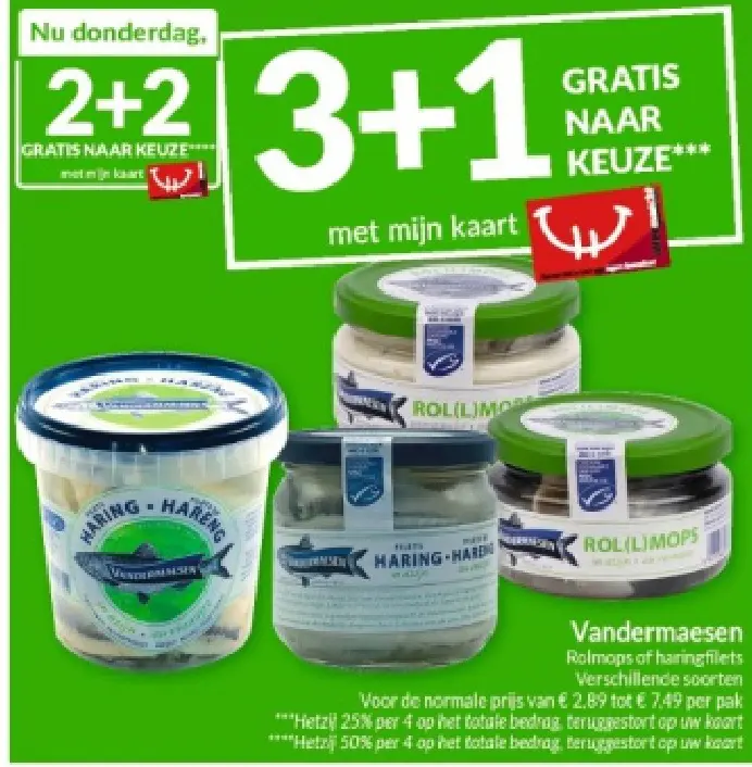 Promotie: Rolmops of haringfilets