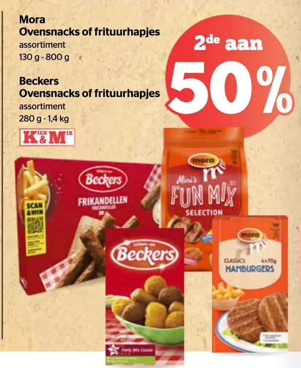 Promotie: Ovensnacks of frituurhapjes