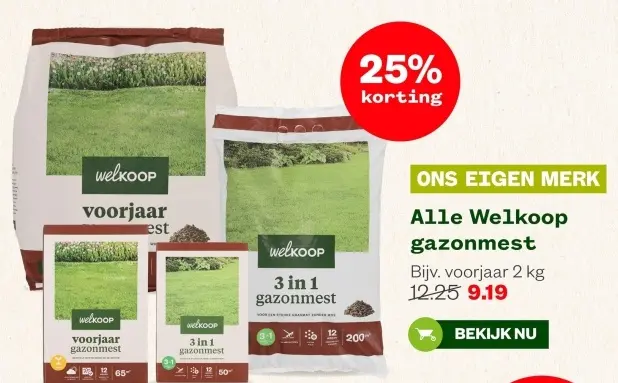 Aanbieding: Welkoop gazonmest