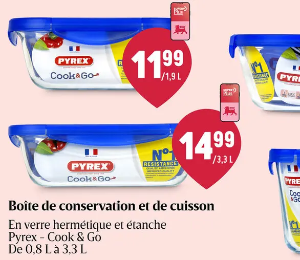 Offre: Boîte de conservation et de cuisson