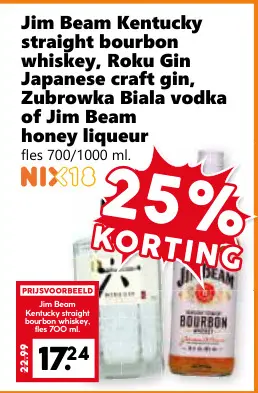 Aanbieding: Jim Beam Kentucky straight bourbon whiskey