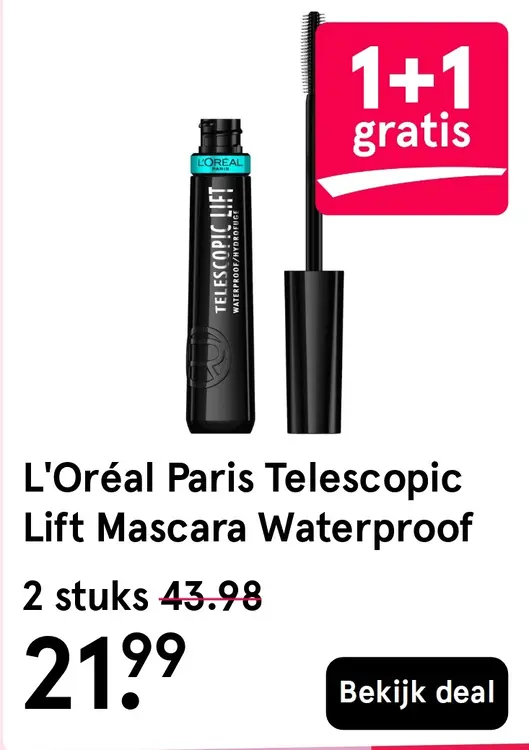 Aanbieding: Telescopic Lift Mascara Waterproof
