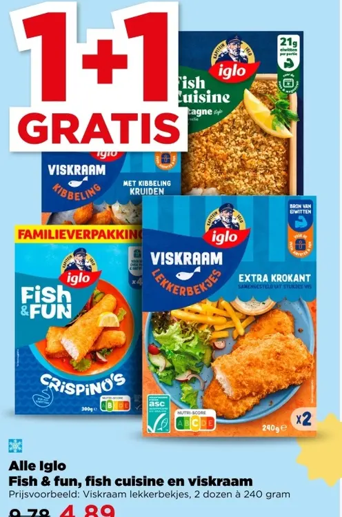 Aanbieding: Alle Iglo Fish & fun, fish cuisine en viskraam