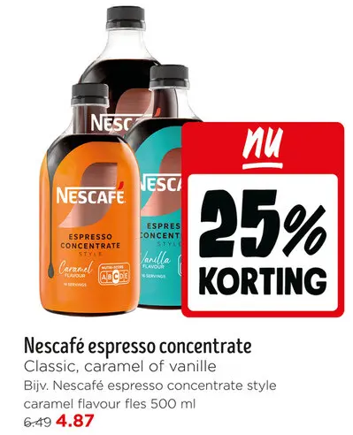 Aanbieding: Nescafé espresso concentrate