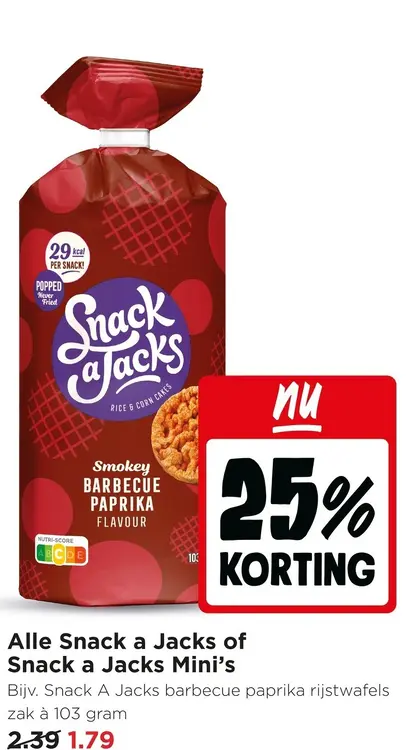 Aanbieding: Alle Snack a Jacks of Snack a Jacks Mini's