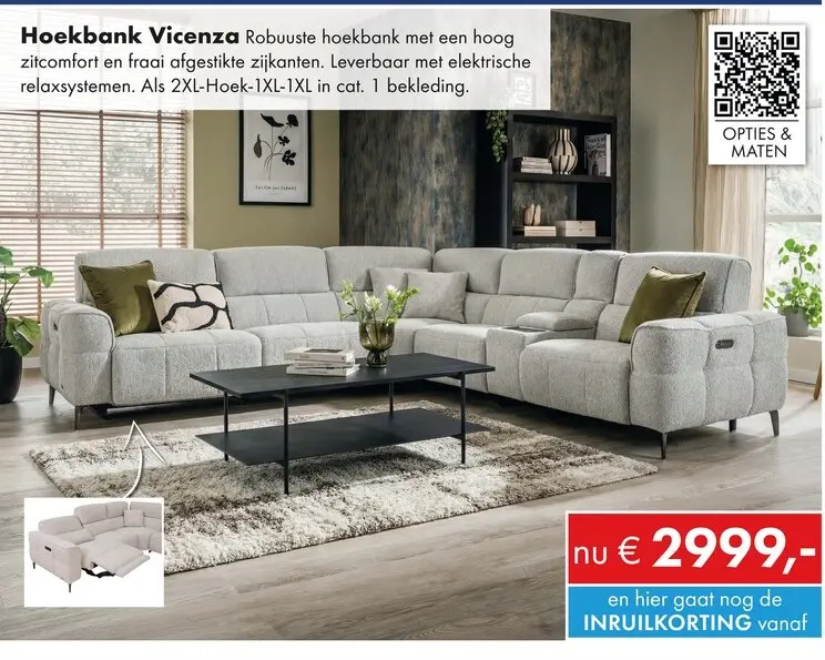 Aanbieding: Vicenza hoekbank