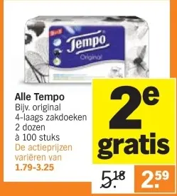 Aanbieding: Alle Tempo