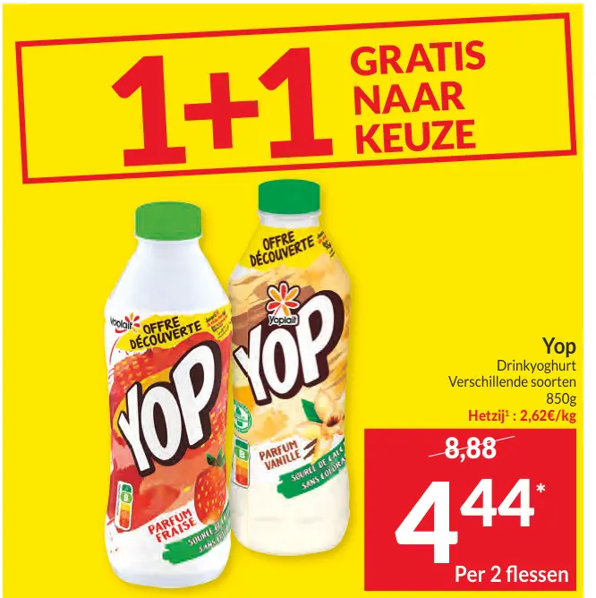 Promotie: Yop Drinkyoghurt