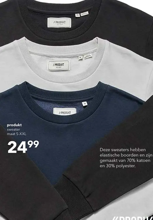 Aanbieding: Produkt heren sweater zwart