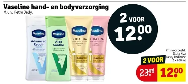 Aanbieding: Vaseline hand- en bodyverzorging