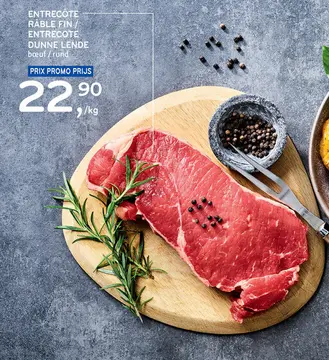 Offre: Entrecote rable fin/ entrecote dunne lende