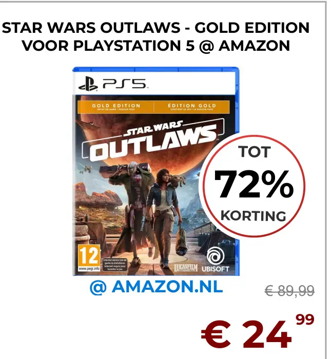 Aanbieding: Star wars outlaws - gold edition