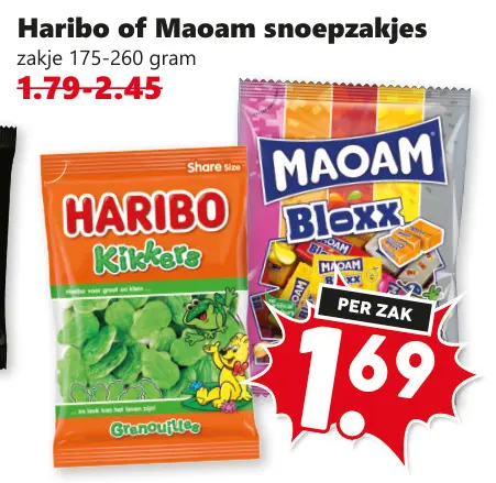 Aanbieding: Snoepzakjes