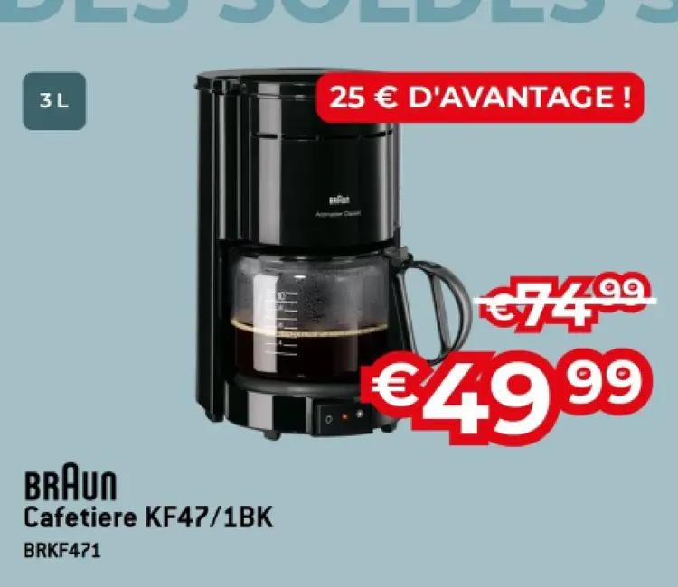 Offre: Cafetiere KF47/1BK