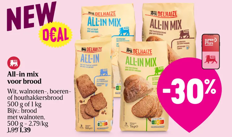 Promotie: All-in mix voor brood