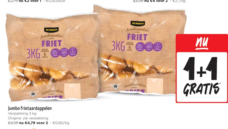 Aanbieding: Jumbo frietaardappelen