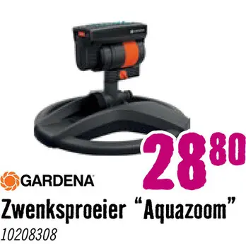 Aanbieding: GARDENA Zwenksproeier Aquazoom compact 9 m² - 216 m²