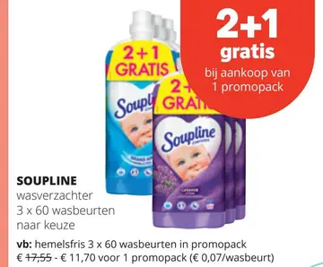 Aanbieding: SOUPLINE wasverzachter