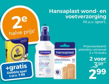 Aanbieding: Hansaplast wond- en voetverzorging