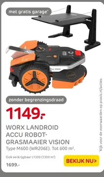 Aanbieding: WORX LANDROID ACCU ROBOT-GRASMAAIER VISION
