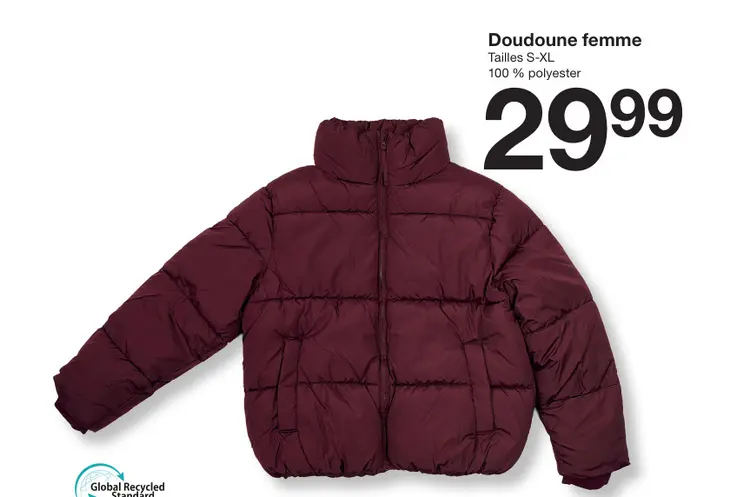 Offre: Doudoune femme 