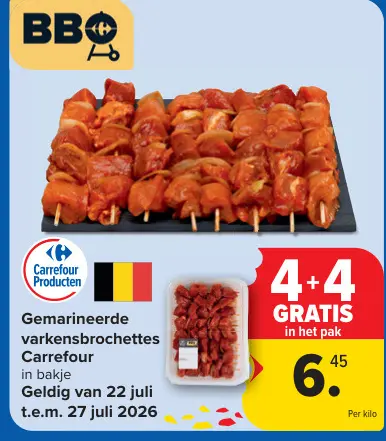 Promotie: Gemarineerde varkensbrochettes