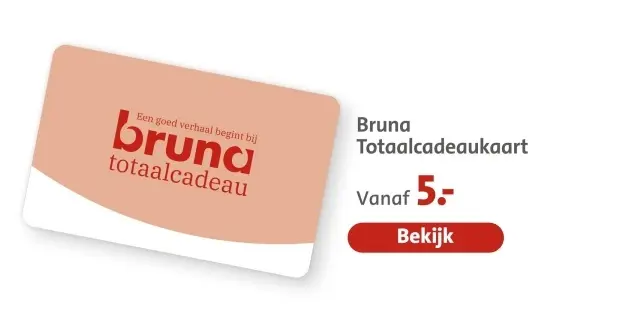 Aanbieding: Bruna Totaalcadeaukaart