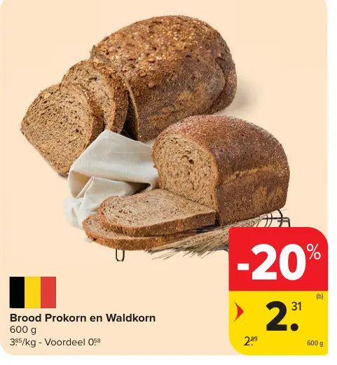 Promotie: Brood Prokorn en Waldkorn