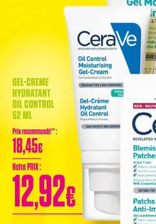 Offre: Gel-creme hydratant oil control