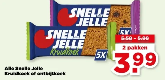 Aanbieding: Snelle Jelle Kruidkoek of ontbijtkoek