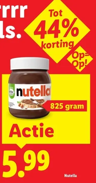 Aanbieding: Nutella