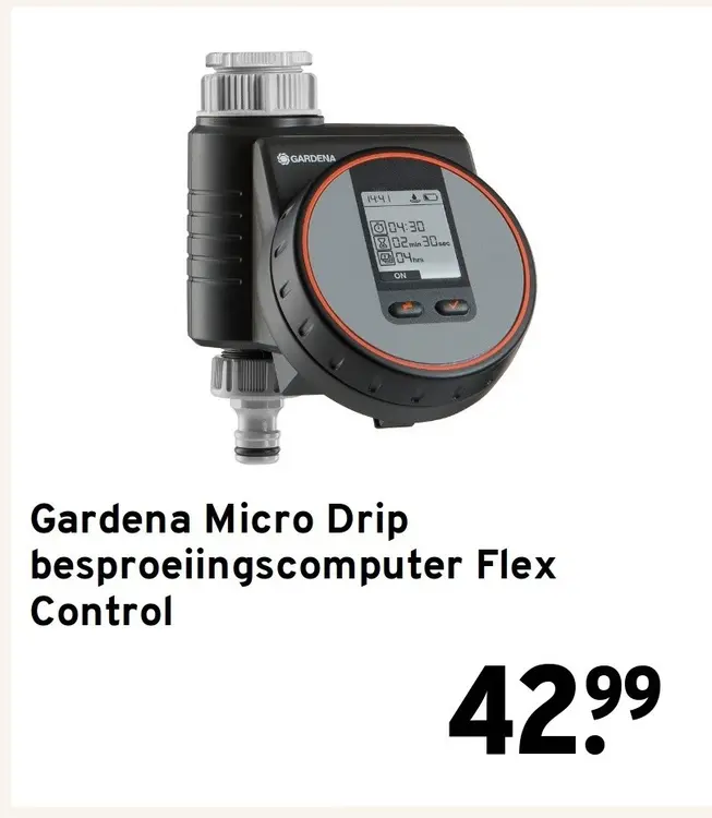 Aanbieding: Micro Drip besproeiingscomputer Flex Control