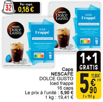 Offre: NESCAFE DOLCE GUSTO Iced frappé