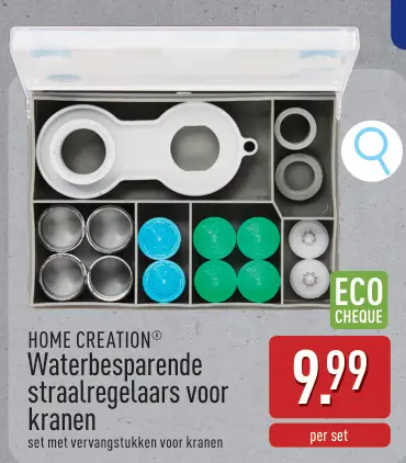 Promotie: Waterbesparende straalregelaars voor kranen