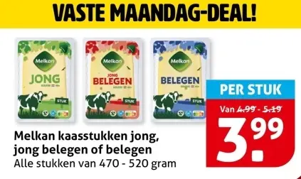 Aanbieding: Kaasstukken jong, jong belegen of belegen