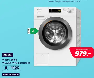 Aanbieding: Miele WEA 135 WPS Excellence