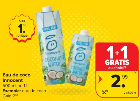 Offre: Eau de coco
