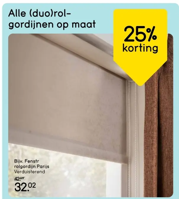 Aanbieding: Fenstr rolgordijn Parijs