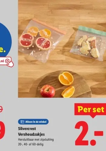 Aanbieding: Vershoudzakjes