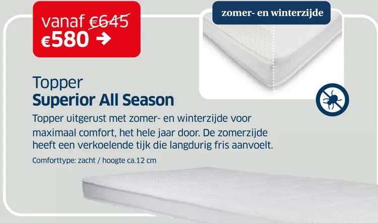 Promotie: Topper Superior All Season