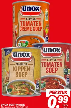 Aanbieding: Unox Soep in Blik