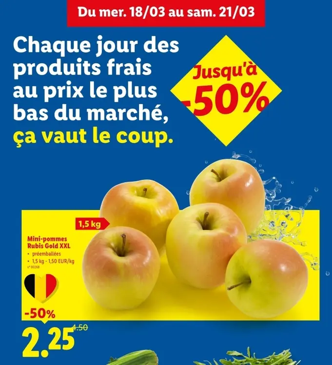 Offre: Mini-pommes Rubis Gold XXL